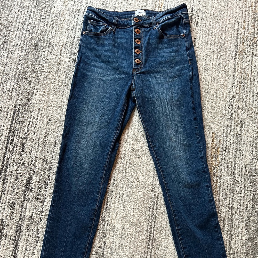 A2 Los Angeles Button Fly Skinny Jeans - Size 3